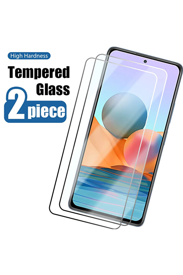 قطعتان من الزجاج لحماية شاشة Redmi Note 12، قطعتان من واقي الشاشة لهاتف Redmi Note 12 11 10 9 12C Pro 10S 8S 9S Protec