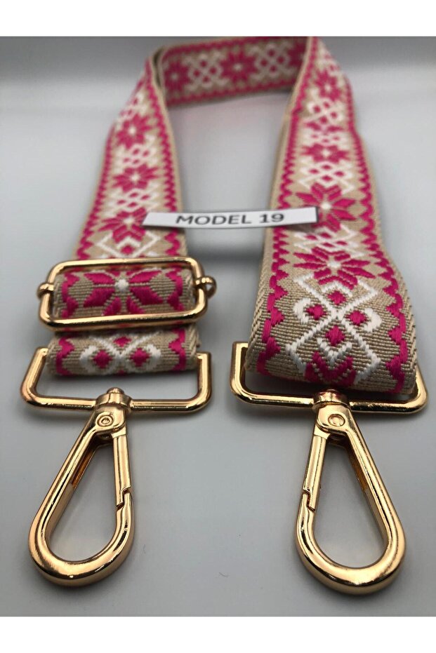 Patterned Bag Strap Woven Mango - 2