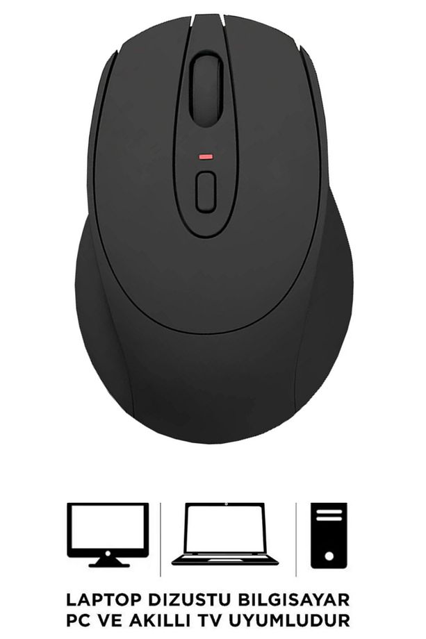 Kablosuz Zarif Tasarım Sessiz Click 2.4Ghz Tüm Cihazlarla Uyumlu Optik Mouse - 1