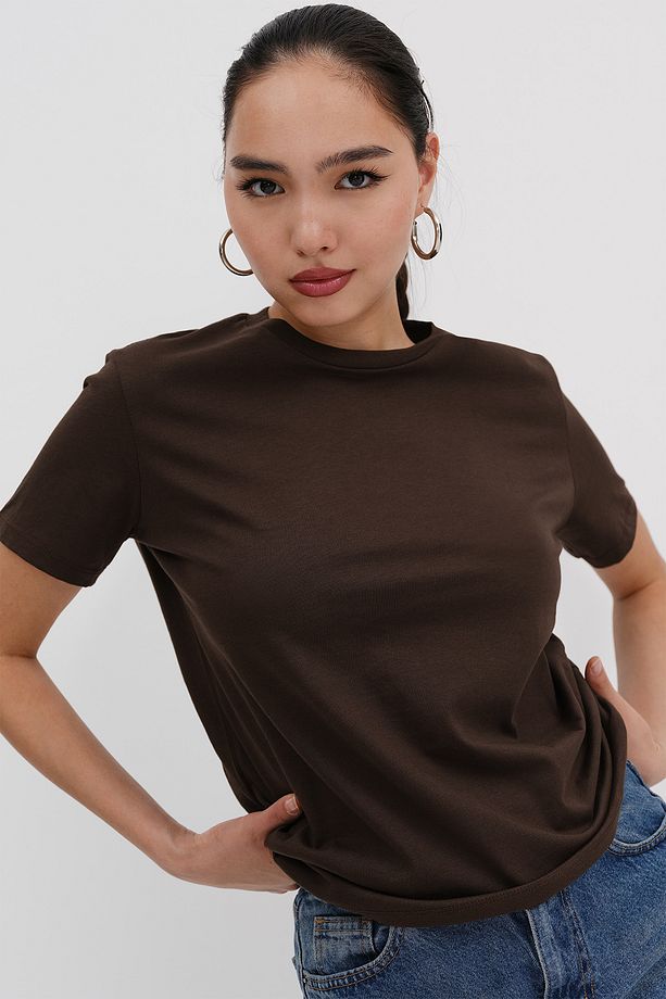 Bisiklet Yaka Basic T-shirt P4322-W5 - 7