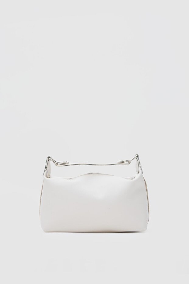 Elu Leather Hand and Crossbody Bag Cream