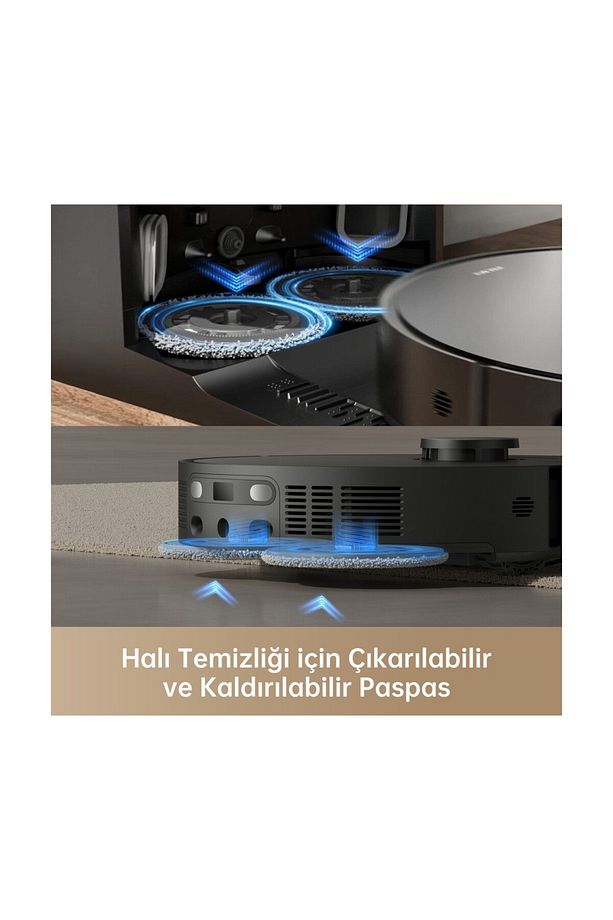 Vaccum 12,000 PA Vormax , X40 Ultra Robot Süpürge Siyah , 3.2 LİTRE - 5