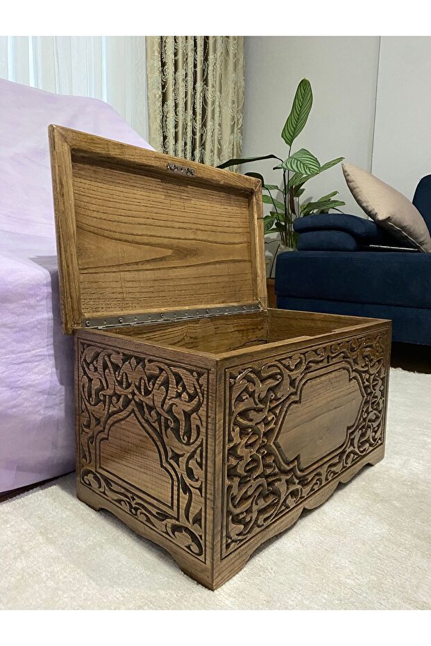 çeyiz oymalı sandık - 6