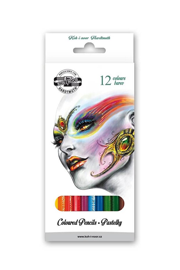Koinoor Hardtmunt 12 Pcs School Dry Crayons St / 3552