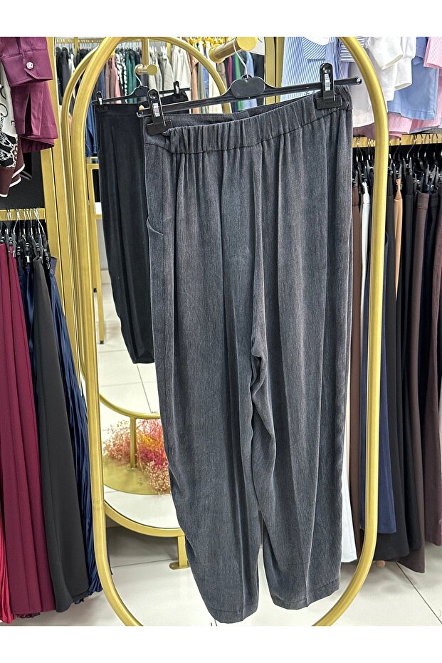 NEPTÜN İPEK CUPRA HAVUÇ PANTOLON - 3