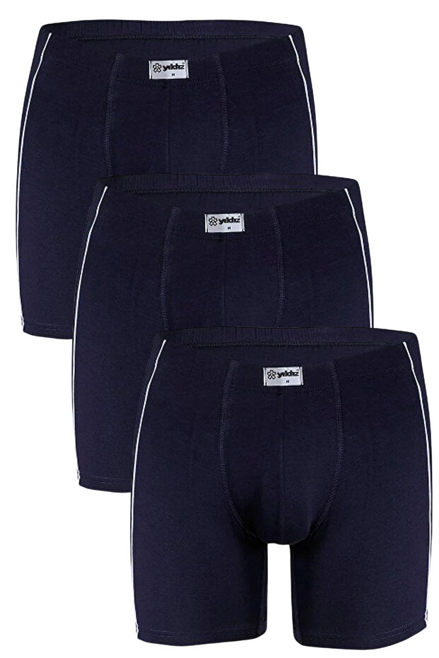 Star Modal Lycra Men's Boxer 3-Piece - Breathable Piping Flexible Fabric
