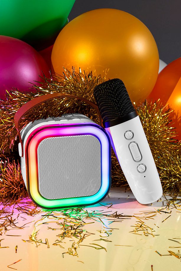Karaoke Mikrofonlu Bluetooth Hoparlör - 1