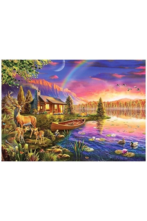 20003 Ks Lakeside Cabin / 500 Piece Puzzle / Age 12
