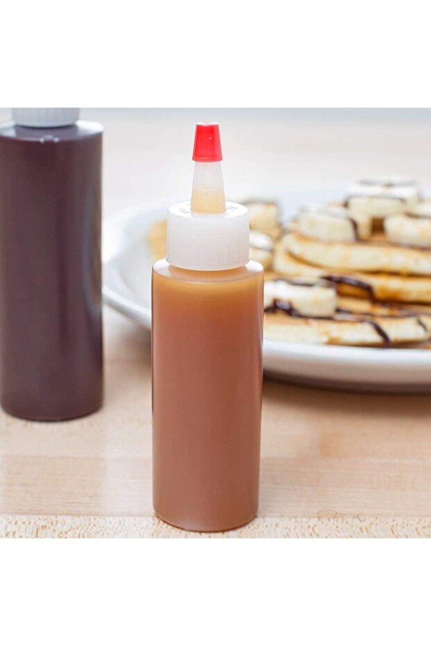 Decorating and plating containers set, 2 pieces, different sizes 60-120 ml, transparent white - 4
