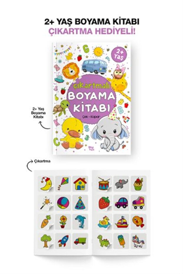 Coloring Book with Stickers Age 2 +