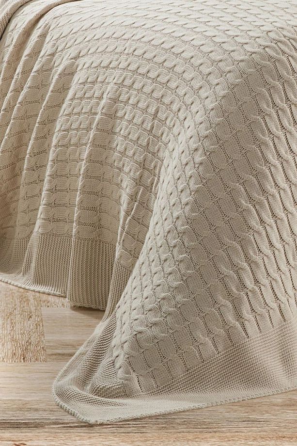 Petra Triko Yatak Örtüsü Tek Kişilik 180 X 230 Taş - 2