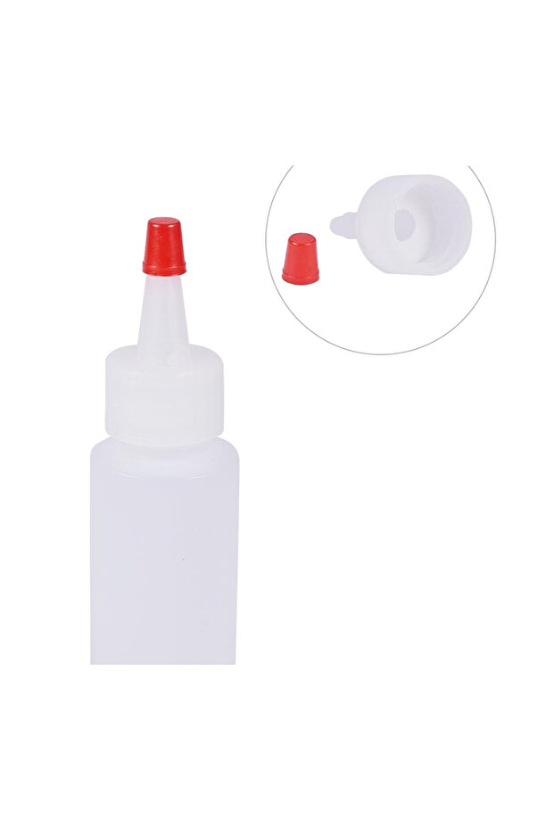 Decorating and plating containers set, 2 pieces, different sizes 60-120 ml, transparent white - 6