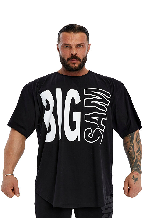 تي شيرت قطني كبير الحجم لصالة الألعاب الرياضية Rag Top Big Sam 3382
