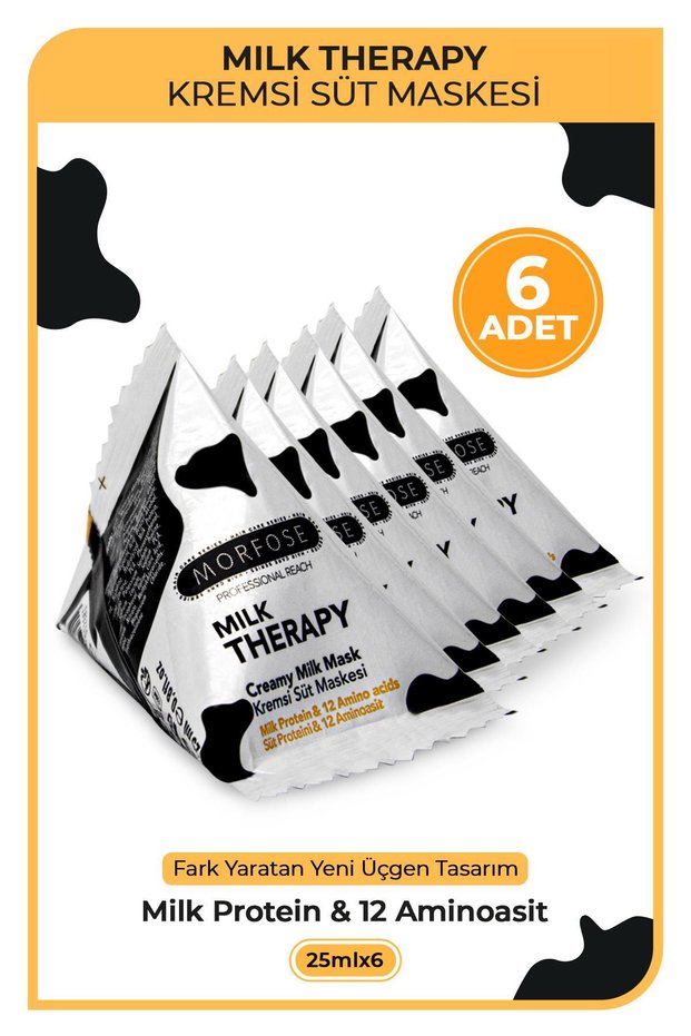 Milk Therapy Triangle Hair Mask 25 ml 6 Pieces