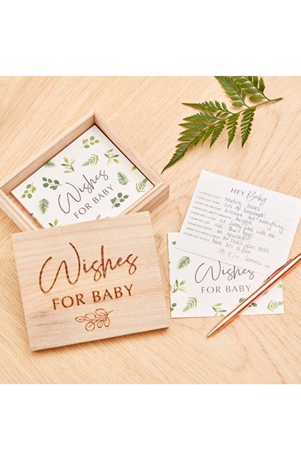 Botanical Baby Shower Advice Cards & Keepsake Box - Event Keepsake
