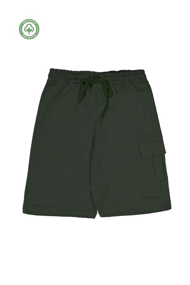 Unisex Çocuk Pamuklu Şort 3'lü Set -Çocuk Giyim - 3