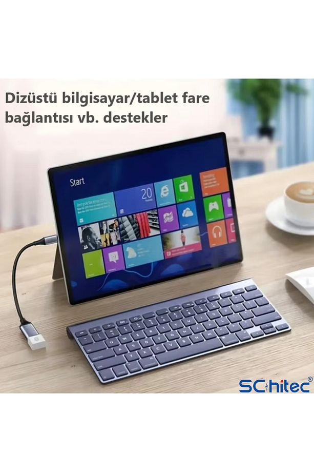 Type-C to UsbA Dönüştürücü Adaptör USB3.0 Otg Flash Bellek Okuma Aparatı Adaptör - 6