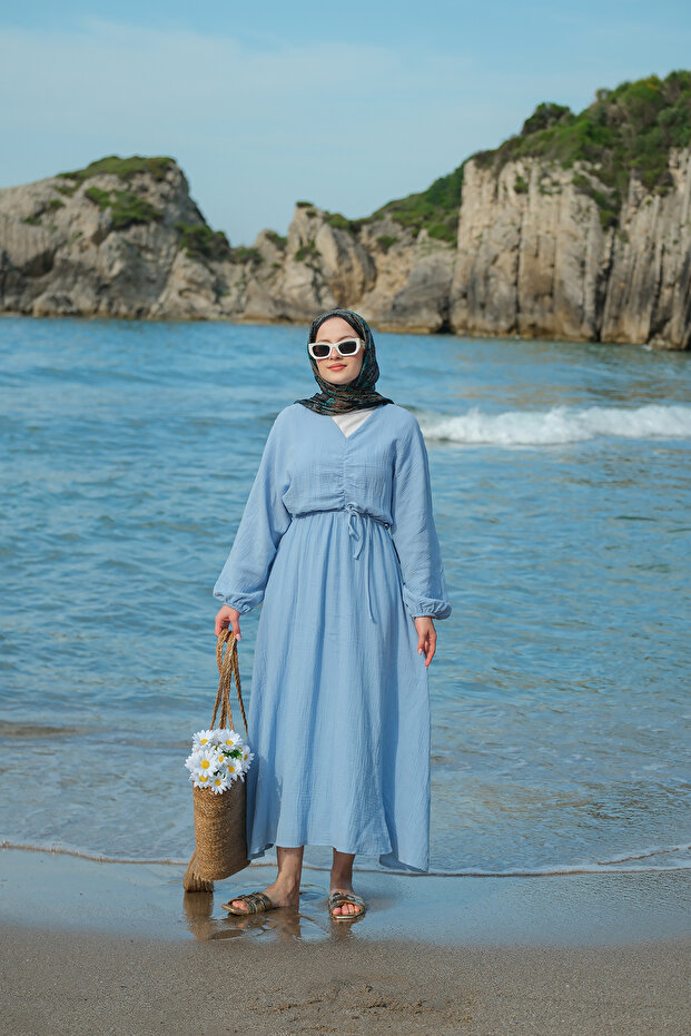 Kadın Olivia Elbise Mavi - 2