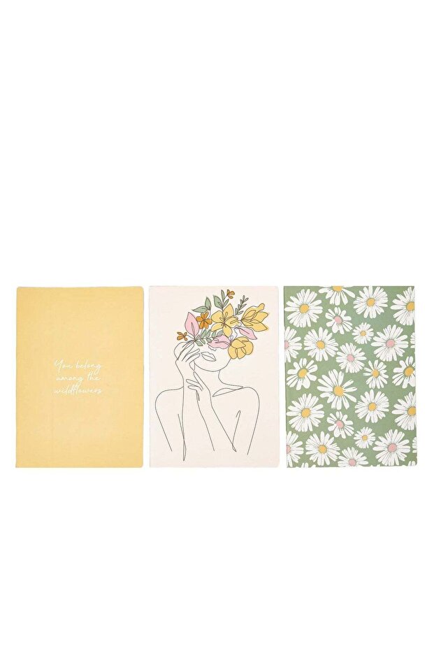 Set of 3 Wildbloom B5 Size Notebooks