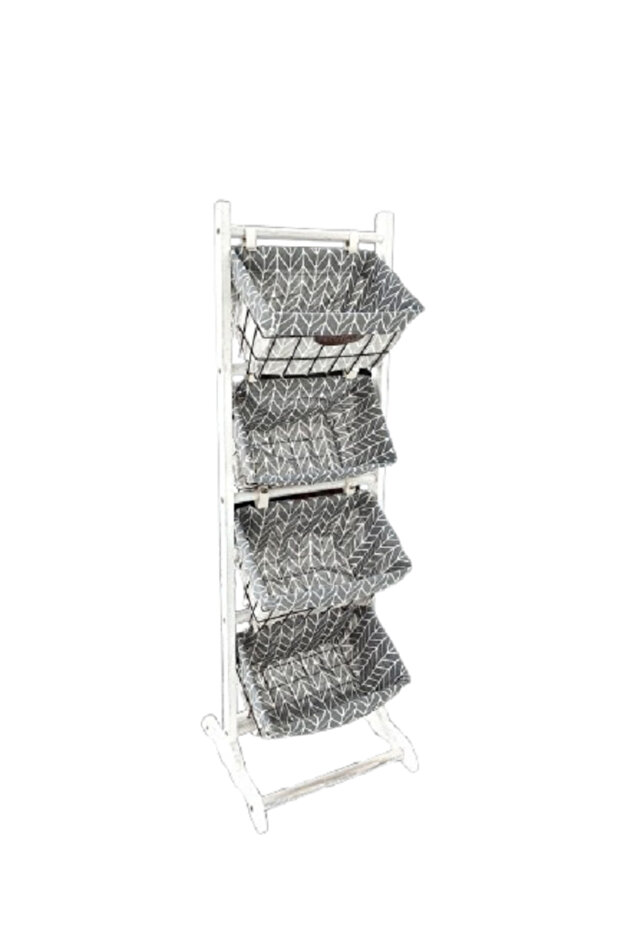 Multi-Tier Basket Stand with Removable Baskets - 1