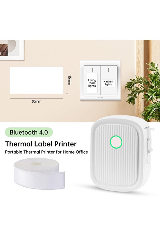 Label Maker Machine with Tape Inkless Printer Bluetooth Label Maker Machine - 6