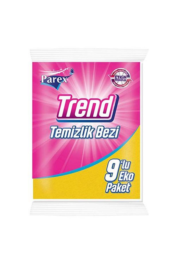 Trend Temizlik Bezi Eko Paket 38 X 40 Cm 9 Adet - Sarı - 1