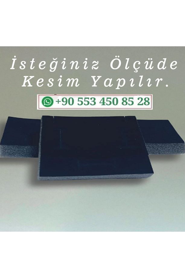 10 ADET SİYAH SÜNGER 6,5 X 4,5 X 1 CM (Takı Kutusu Kolye, Bileklik İçin) - 2