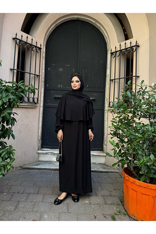 Pelerinli Elbise - 1