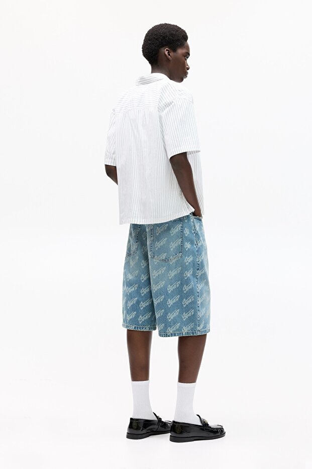 STWD çizgili kısa kollu gömlek - 5