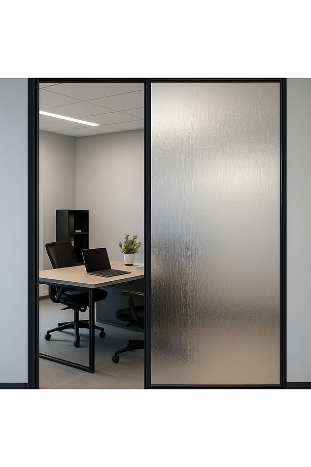 45x150cm Dekoratif İnce Dokulu Cam Filmi Statik Kaplama Mutfak Ofis Banyo Pencere - 3