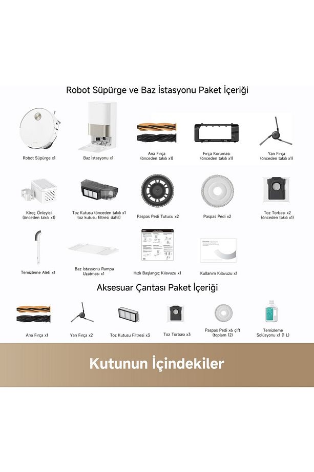 Techx X50 Ultra Complete Vacuumix Cleaner Robot Süpürge, 20.000 Pa , 4.5 Litre Su Haznesi - 7