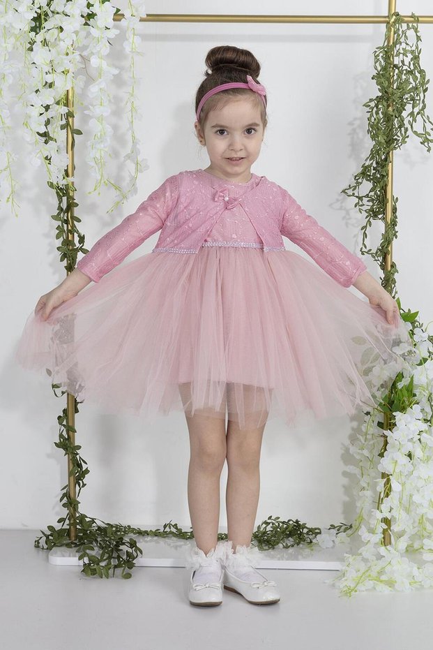 Minimony 1-5 Years With Bolero Baby Girl Children's Festive Graduation Prom Evening Dress Wedding Dress Gown 2016