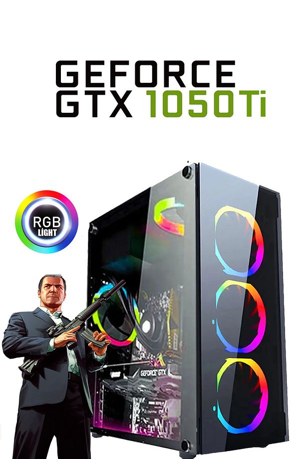 26x (PUBG,GTA 5) I5 3470,16gb Ram,256gb Ssd,4gb Gtx1050ti Gddr5 128bit,oyuncu Masaüstü Bilgisayar - 1