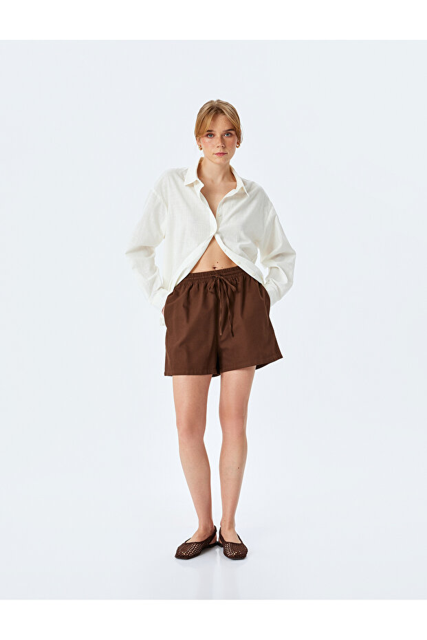Drawstring Mini Shorts
