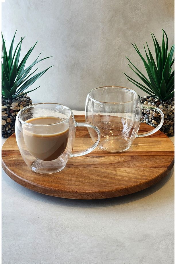 ÇİFT CİDARLI MEŞRUBAT SU LATTE KAHVE 250 ML BARDAK - 2