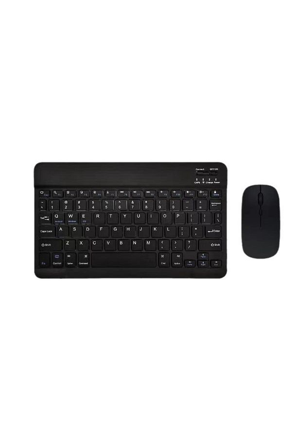 Bluetooth Klavye & Mouse Set IOS Android Windows Uyumlu Şarjlı Taşınabillir Set - 5