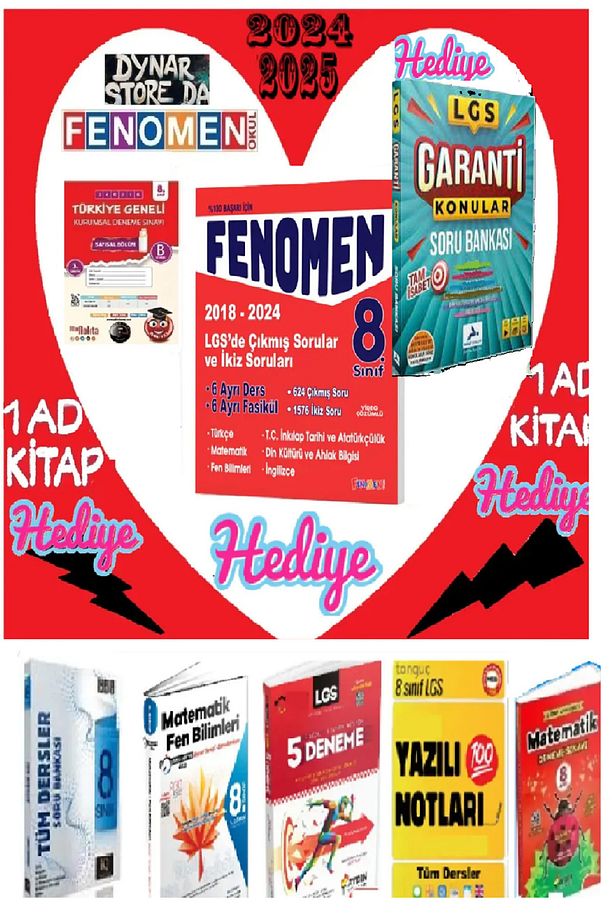 FENOMEN 8.SINIF ÇIKMIS SORULAR VE IKIZ SORULAR VE ( T-M-F-İ-İ-D) + NARTEST KURUMSAL DENEME HEDİYE - 3