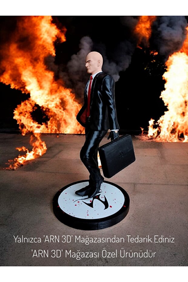 Hitman Dekoratif Figür (Agent 47) - 3