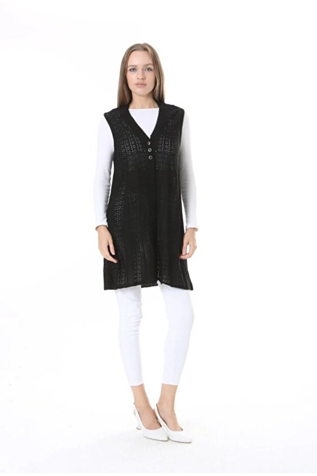 Women's Knitwear Seasonal Araboy Mercerized Large Size Mother Vest