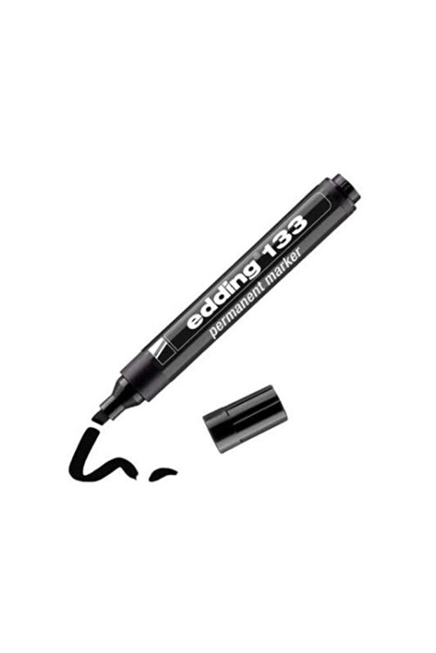 Markör Kalem Permanent Siyah (e133) 10'lu Paket - 1