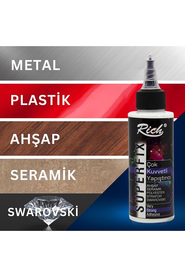 3’lü Güçlü Yapıştırıcı Seti, PVA (100ml), Superfix(120cc), Soğuk Silikon(100ml) Hobi DIY Tutkal Set - 4