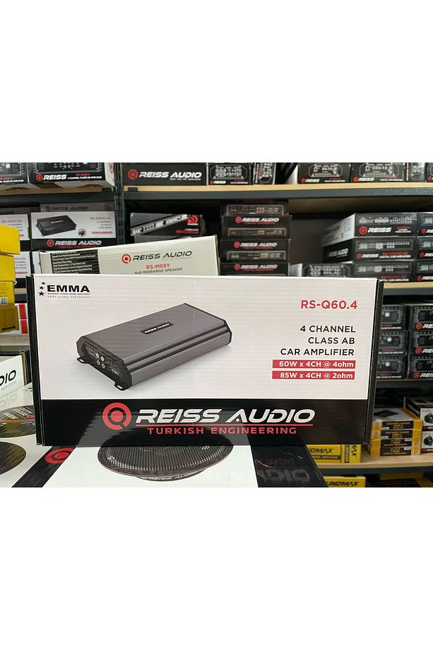 RS-Q60.4 RED 4 KANAL AMFİ 4 OHM 4X60 WATT RMS POWER AB CLASS AMFİ - 8