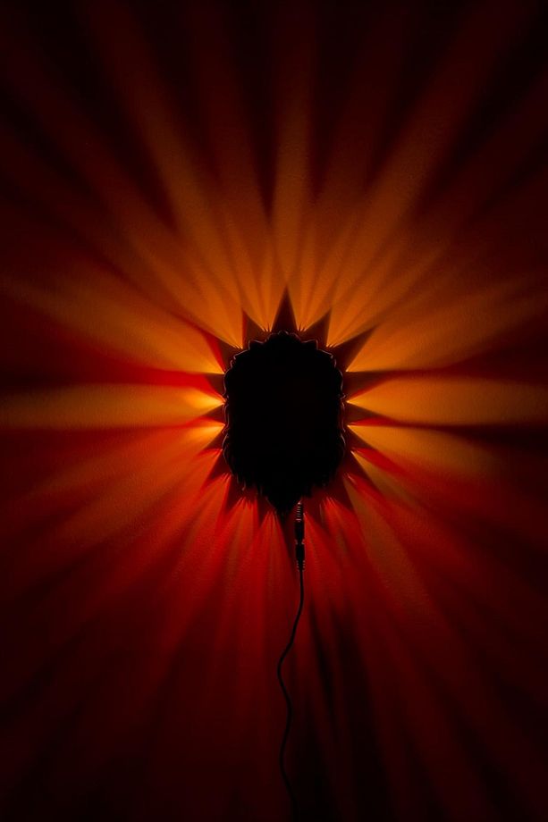 Realistik Aslan Figürlü Duvar Aplik LED Gece Lambası (Adaptörlü, Çift Renk) - 4