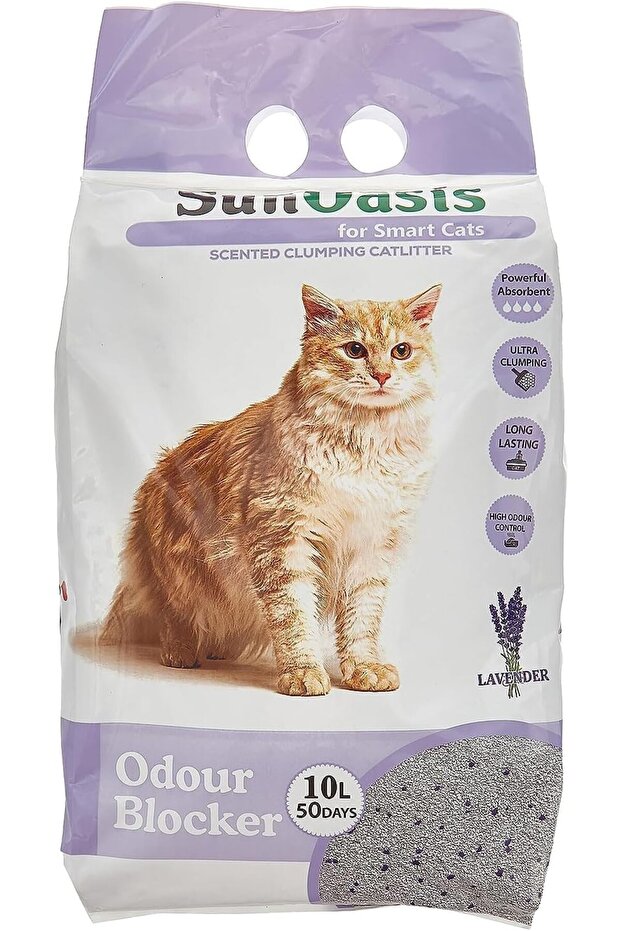 Clumping Cat Litter Lavender Scented 10 L