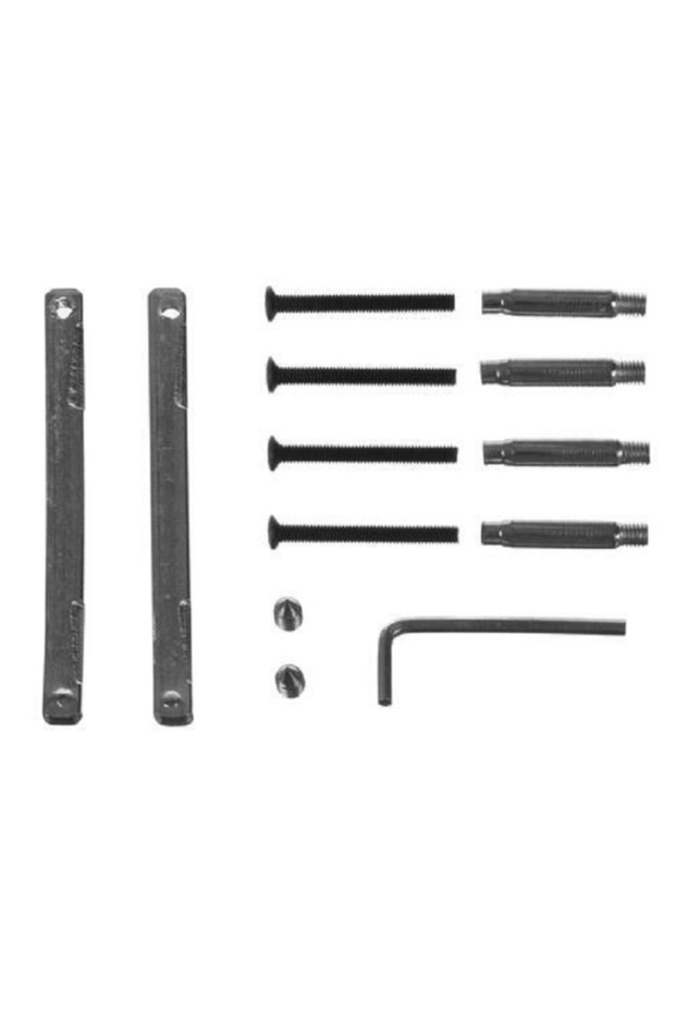 Door Handle, Universal, Rosette, Reversible, Black - 8