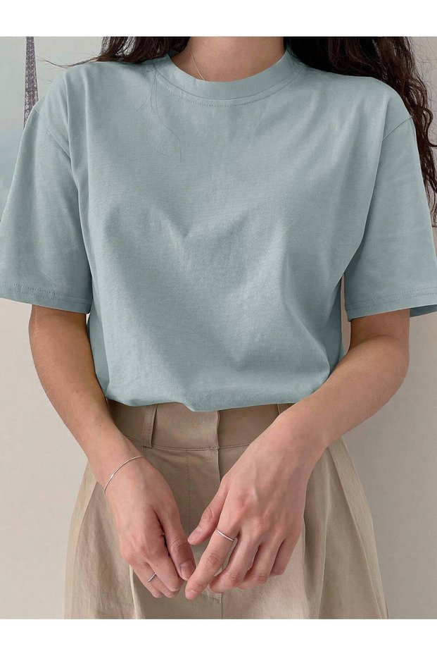 Women's Crew Neck Basic T-shirt