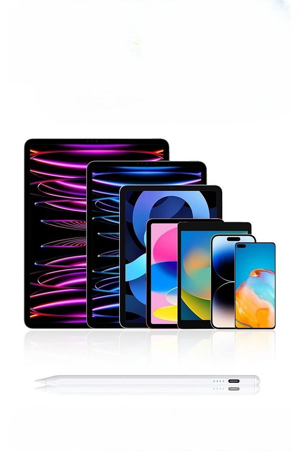 Dokunmatik Stylus Kalem Power-Display Manyetik iPhone/iPad/Samsung iOS ve Android Uyumlu Stylus Pen - 4