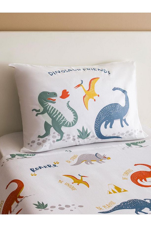 Karişik Dinozor Baskılı Tek Kişilik Çocuk Pike Seti (S5) - 3