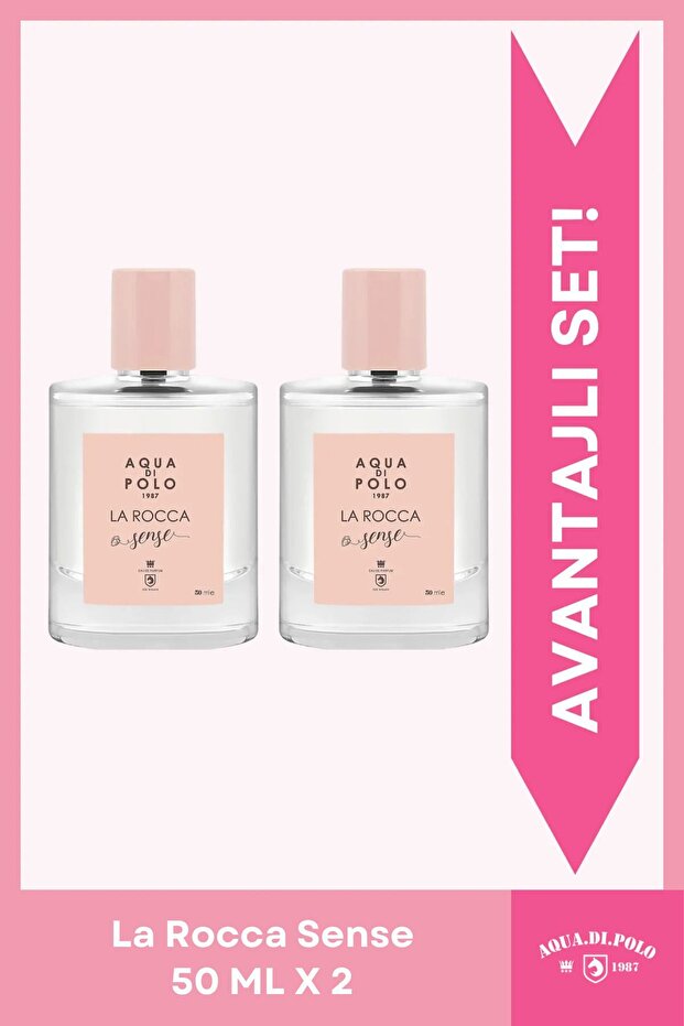 Aqua Di Polo 1987 La Rocca Sense Edp 50 ml Çiçeksi, Oryantal Ikili Kadın Parfüm Seti Stcc010501
