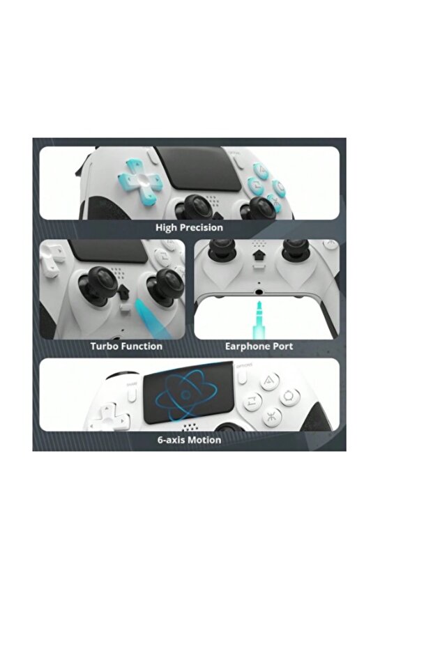 Wireless Controller for PS4 and PC with Adjustable Back Buttons - 5